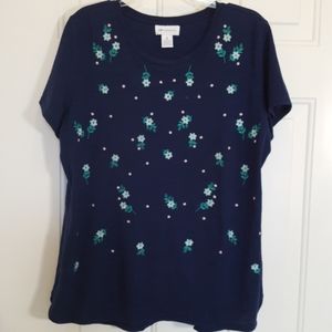 Liz Clairborne Round Neck Tee Shirt